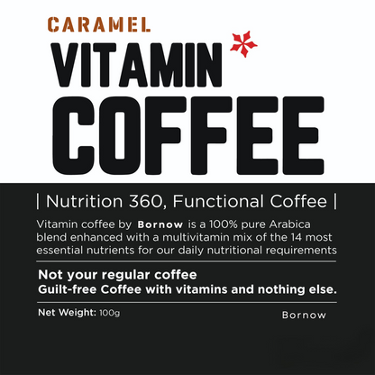 Bornow Vanilla Vitamin Coffee | 100% Pure Arabica | Freeze Dried Coffee