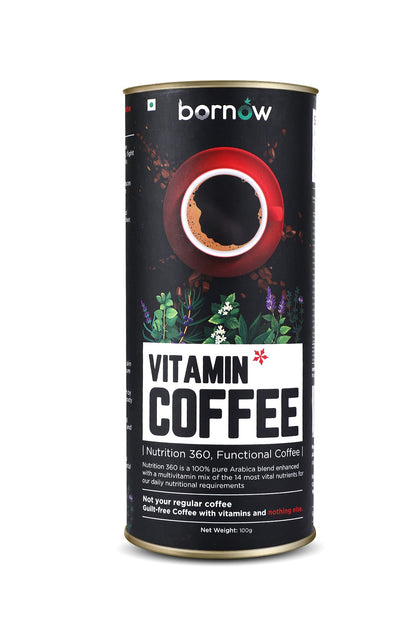 Bornow Classic Vitamin Coffee – 100% Pure Arabica Healthy Energy Coffee Blend
