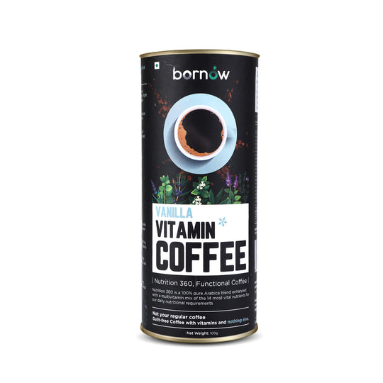 Bornow Vanilla Vitamin Coffee | 100% Pure Arabica | Freeze Dried Coffee