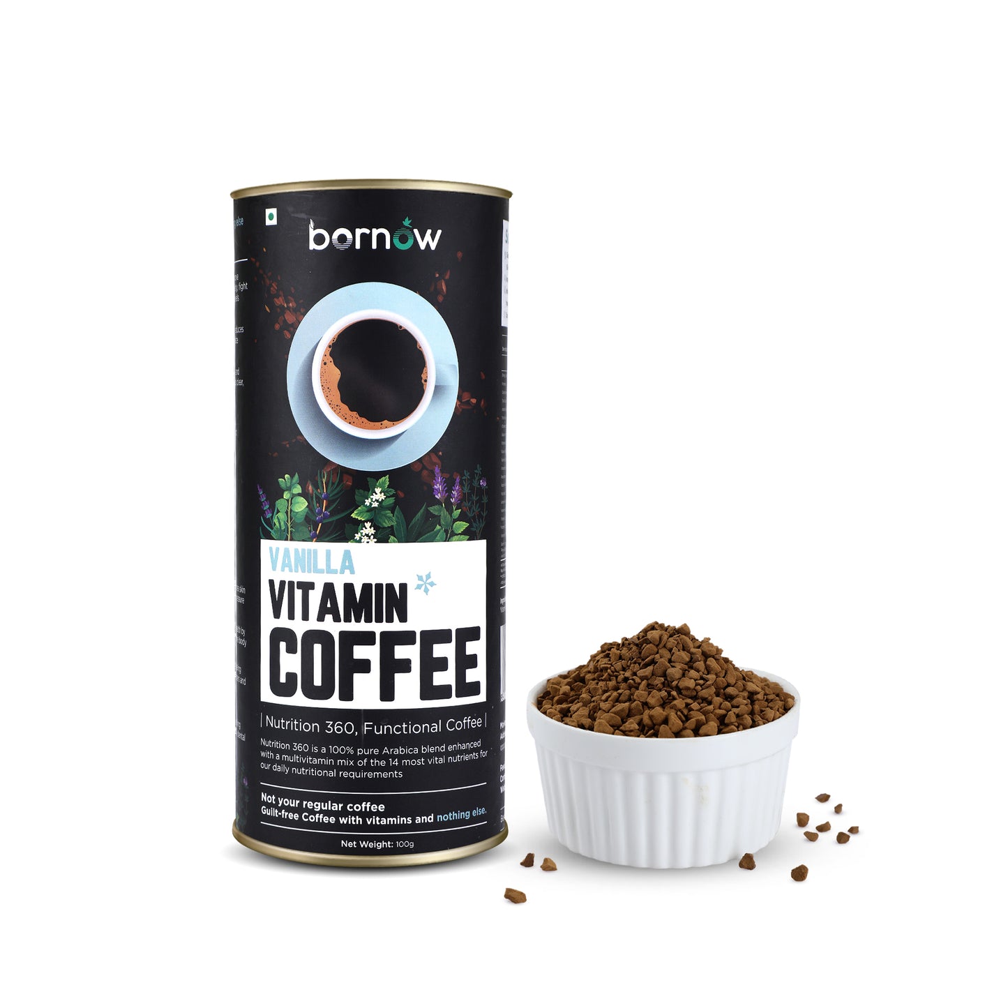 Buy Vanilla Vitamin Coffee Online | Bornow Healthy Energy Coffee
