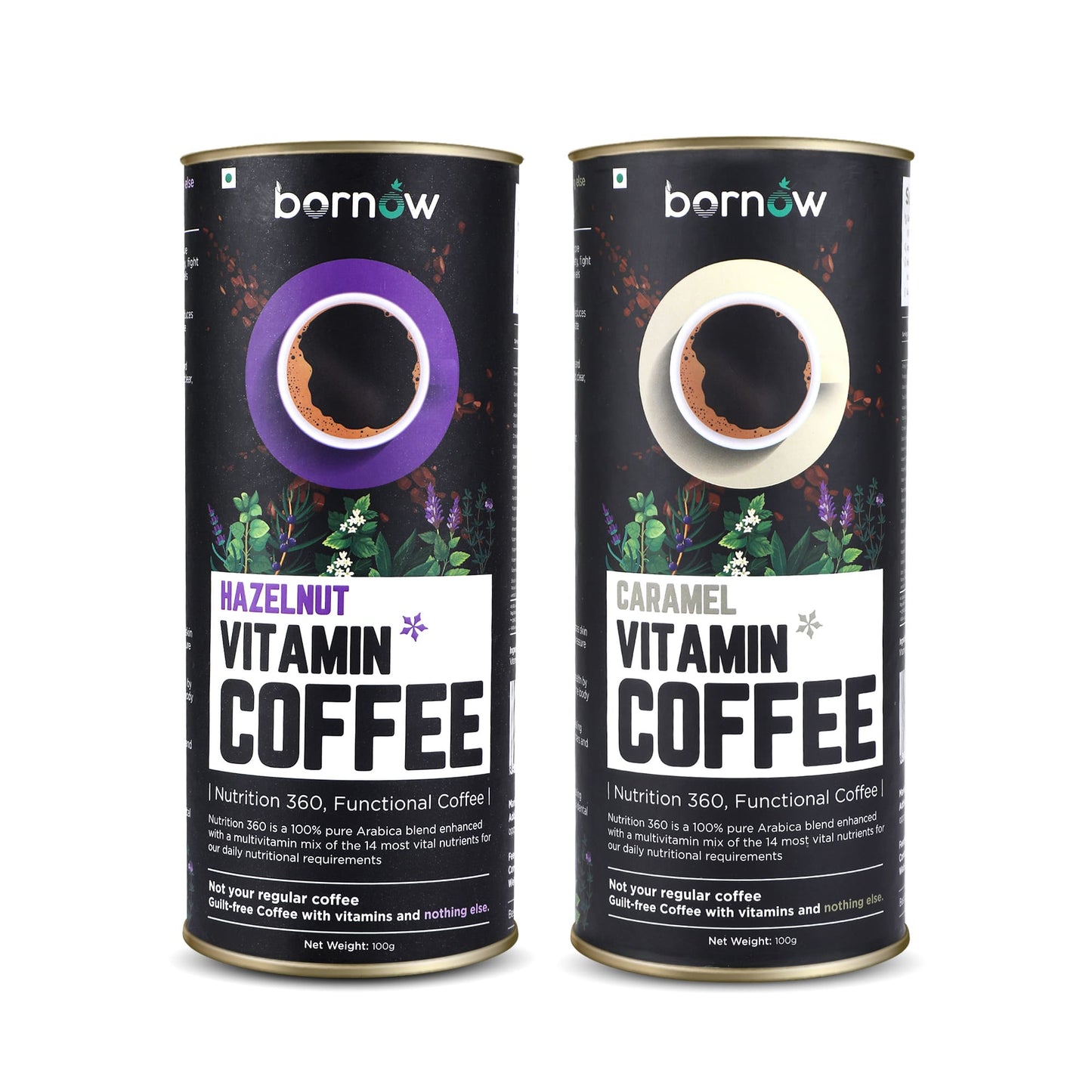 Buy Hazelnut Vitamin Coffee Online | Bornow Energy Boosting Coffee