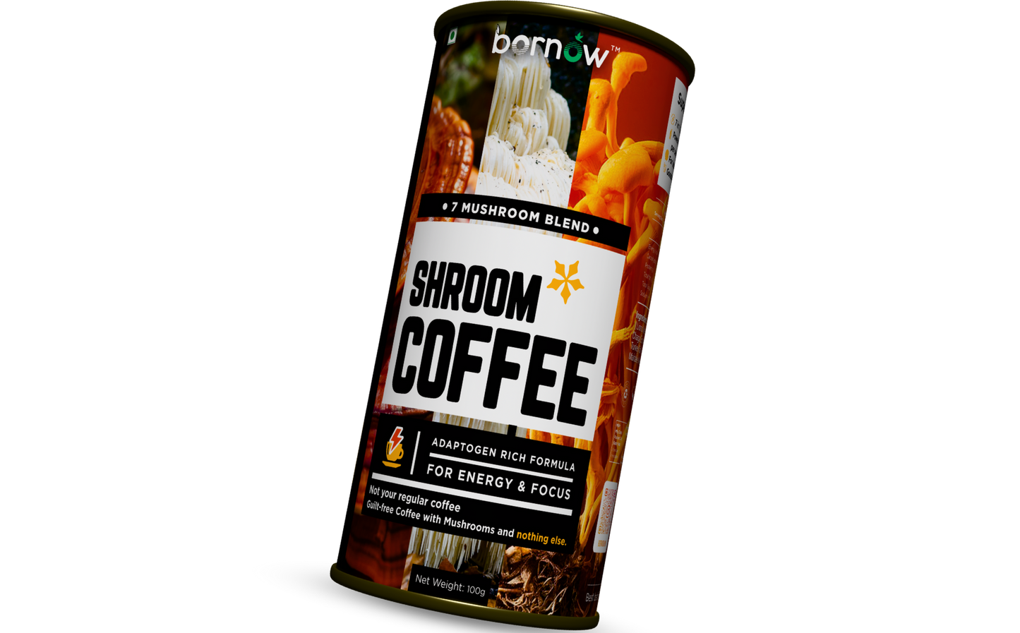 7 Mushroom Adaptogenic Blend, Shroom Coffee l 100% Pure Arabica